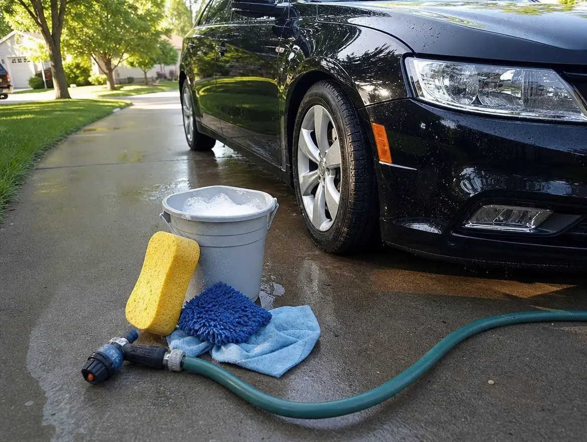 Lavage auto à domicile, intérieur et extérieur · 20 € (Ouangani)