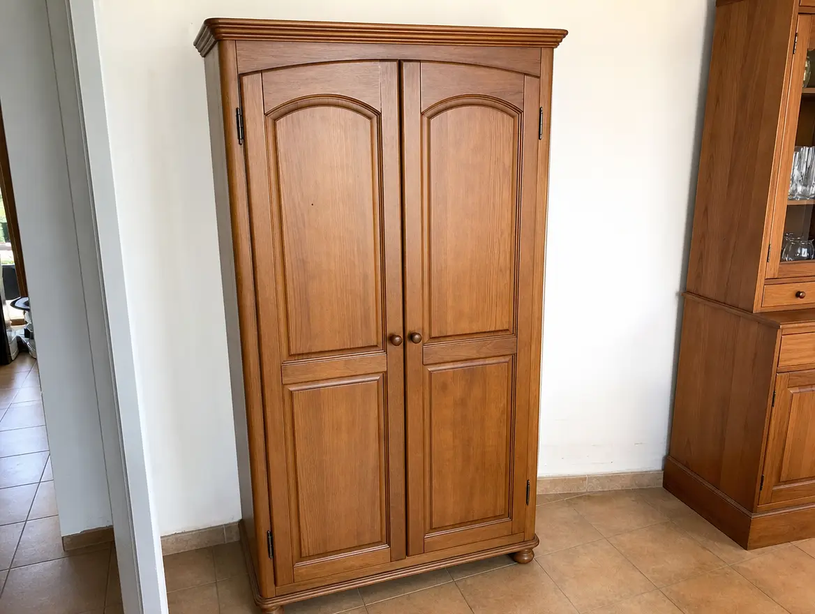 Armoire penderie 2 portes en bois · 85 € (Dembéni)