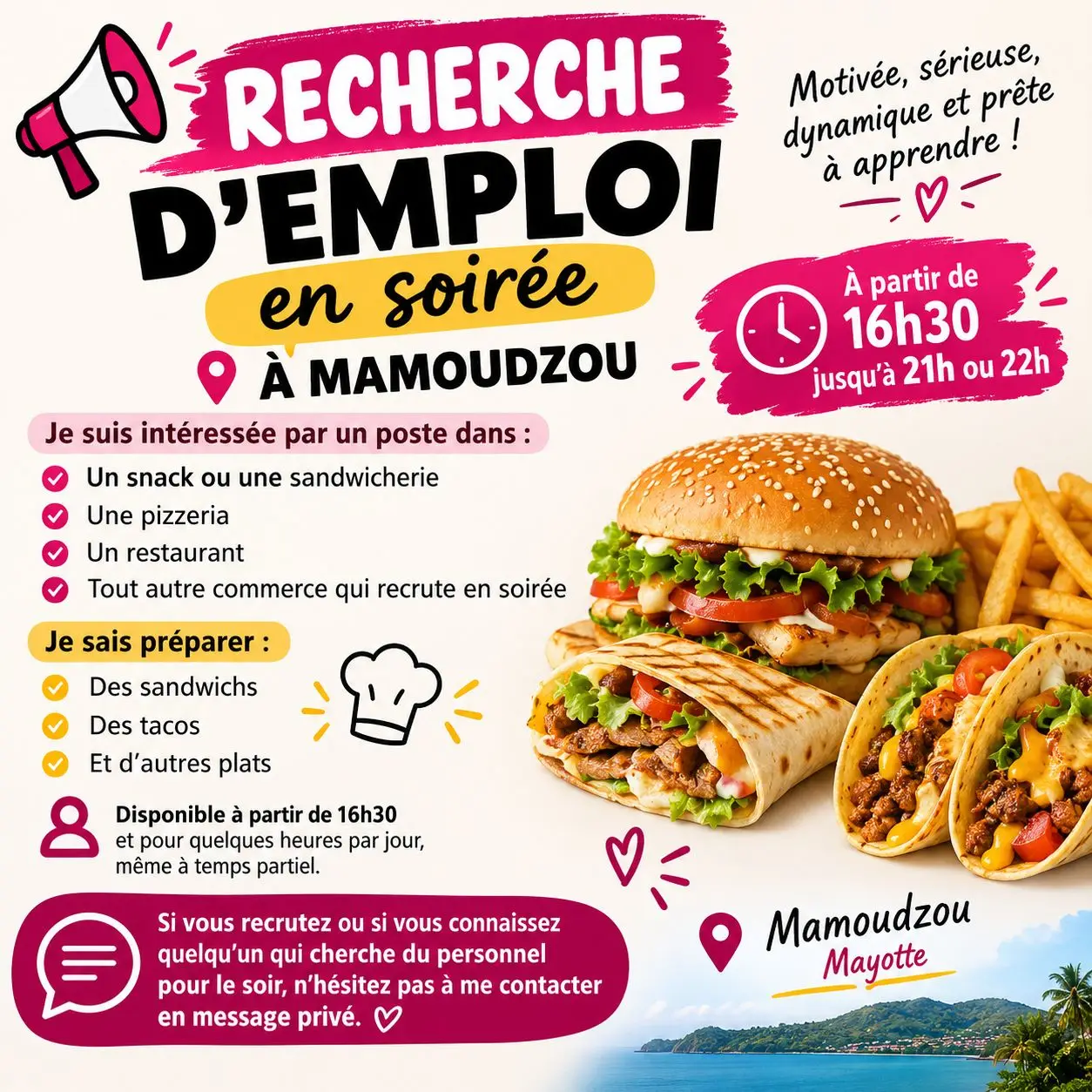 đą RECHERCHE DâEMPLOI EN SOIRĂE Ă MAMOUDZOU Ă Mamoudzou