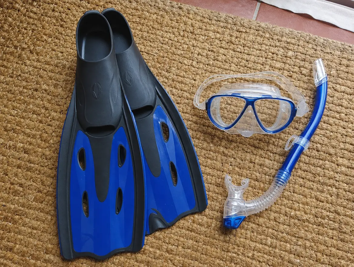Palmes + masque + tuba à Mamoudzou