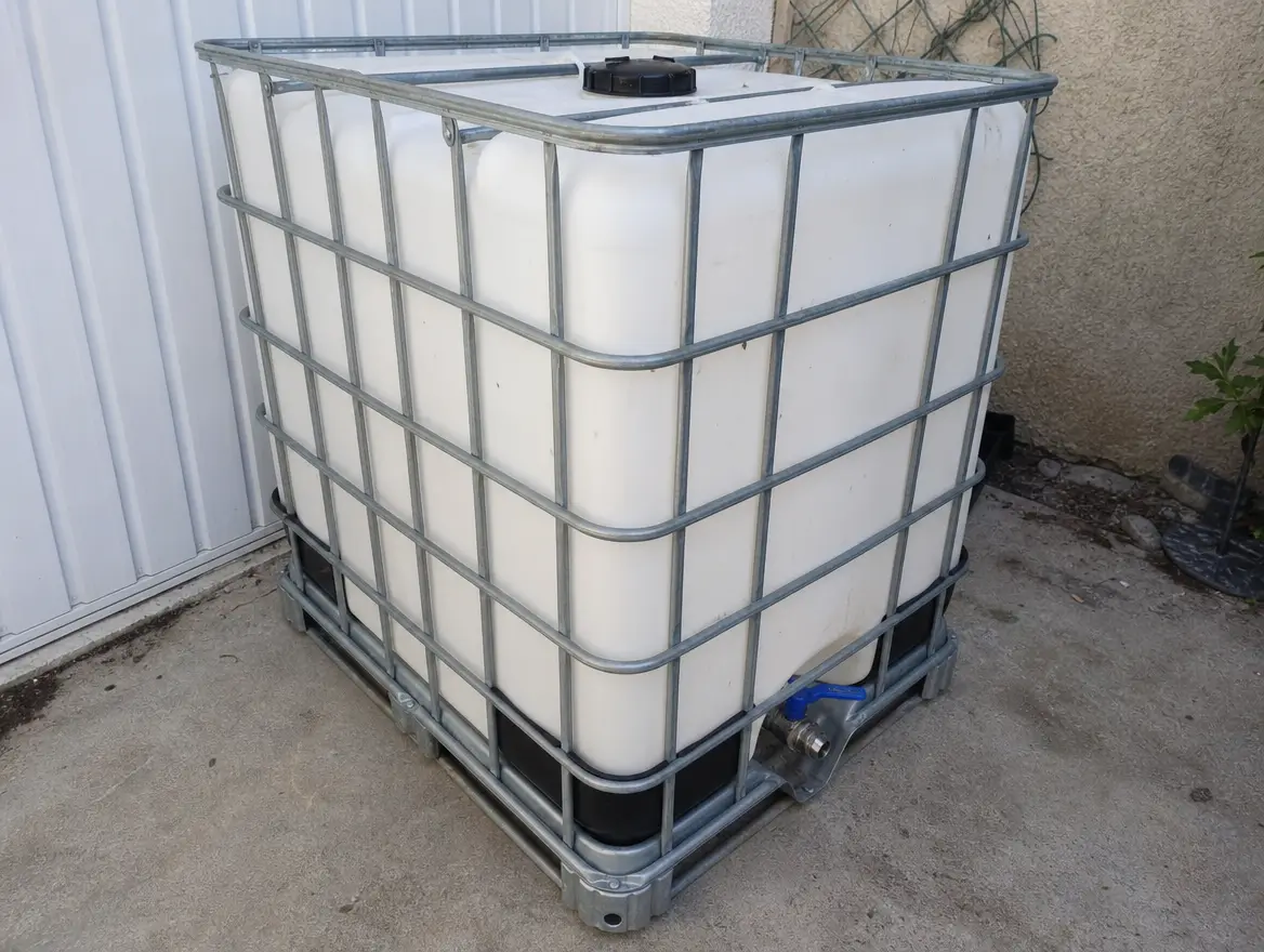 Cuve 1000 L sur palette avec robinet · 110 € (Ouangani)