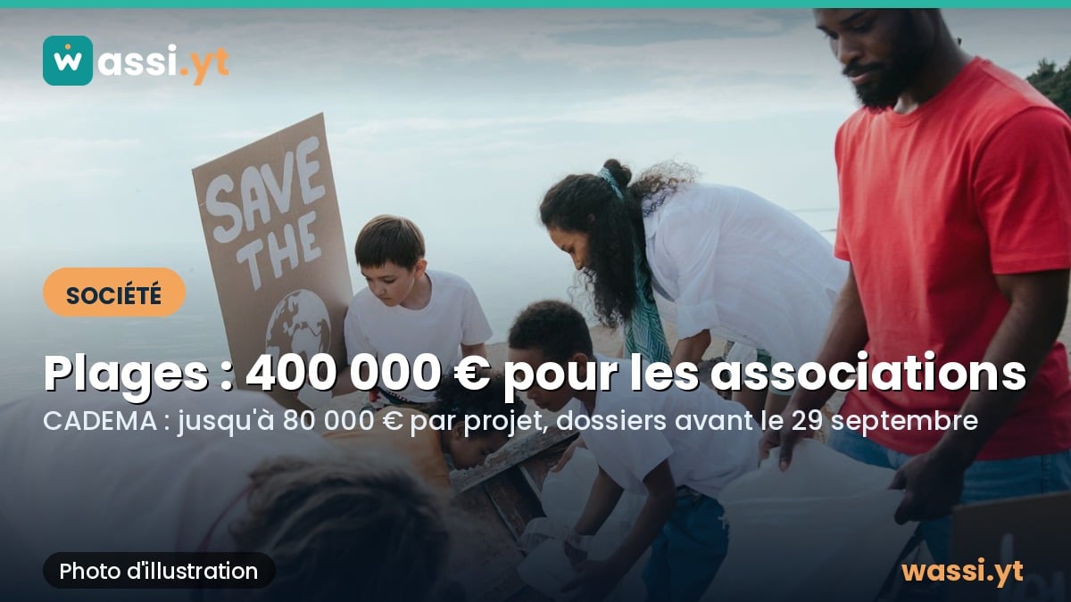 Plages de Mamoudzou et Dembéni : jusqu'à 80 000 euros pour les associations qui les nettoient