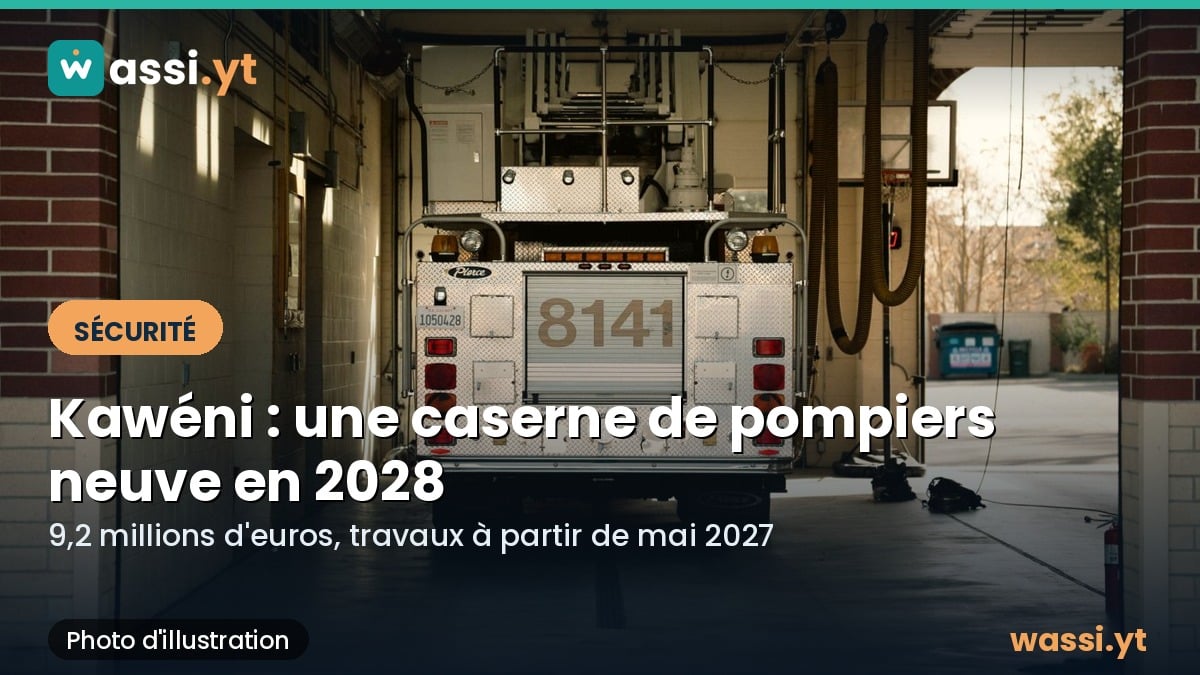 Pompiers : une caserne neuve annoncée à Kawéni pour juin 2028