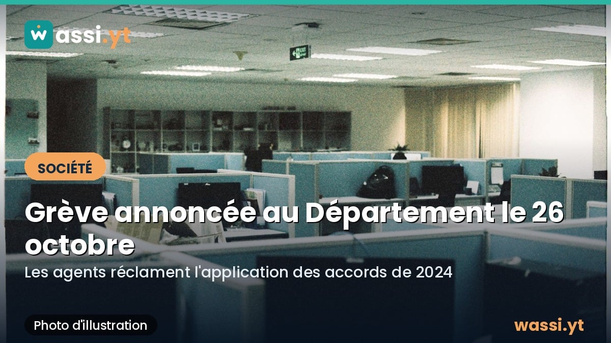 Département de Mayotte : les agents annoncent une grève le lundi 26 octobre