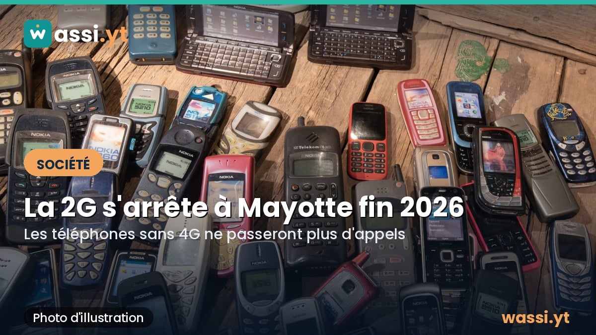 Fin de la 2G à Mayotte : les téléphones sans 4G ne passeront plus d'appels fin 2026