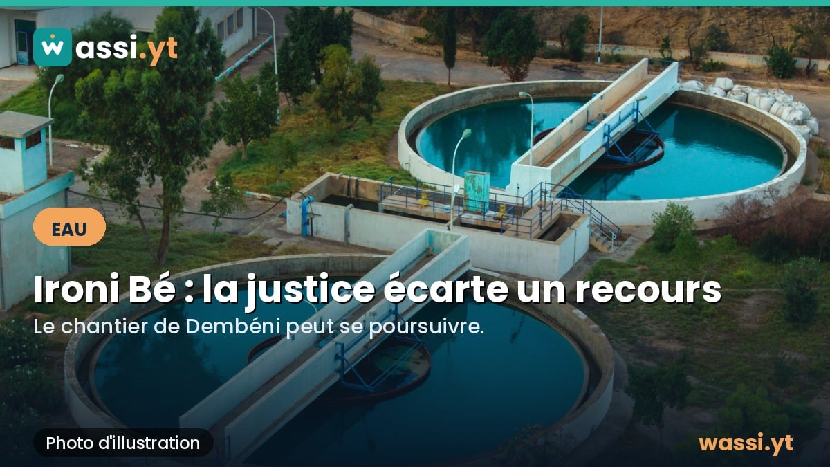 Eau à Mayotte : la justice écarte un recours contre l'usine de dessalement d'Ironi Bé