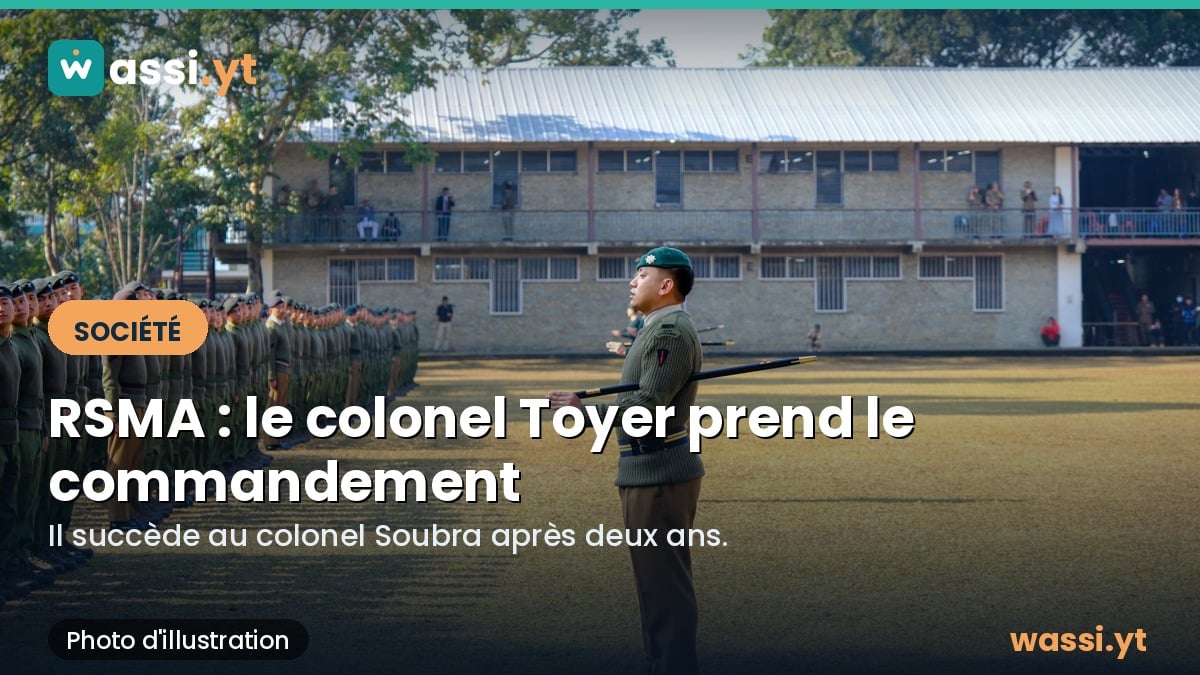 RSMA de Mayotte : le colonel Matthieu Toyer prend le commandement du regiment