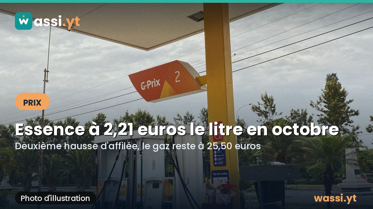 Carburants à Mayotte : l'essence à 2,21 euros le litre depuis le 1er octobre