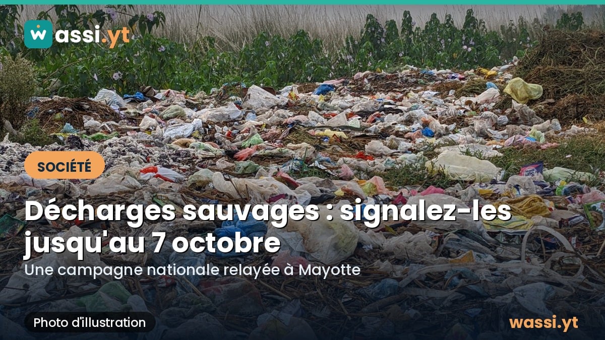 Décharges sauvages : les habitants de Mayotte invités à les signaler jusqu'au 7 octobre