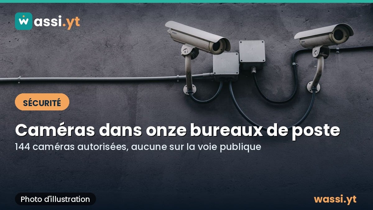 Vidéoprotection : onze bureaux de poste de Mayotte autorisés à installer des caméras
