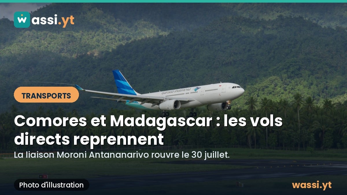 Ocean Indien : les vols directs entre les Comores et Madagascar reprennent le 30 juillet