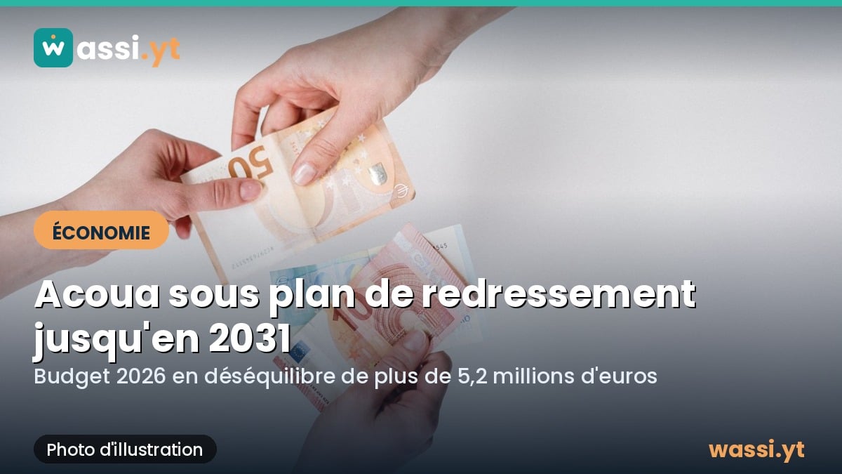 Acoua : la chambre des comptes impose un plan de redressement jusqu'en 2031