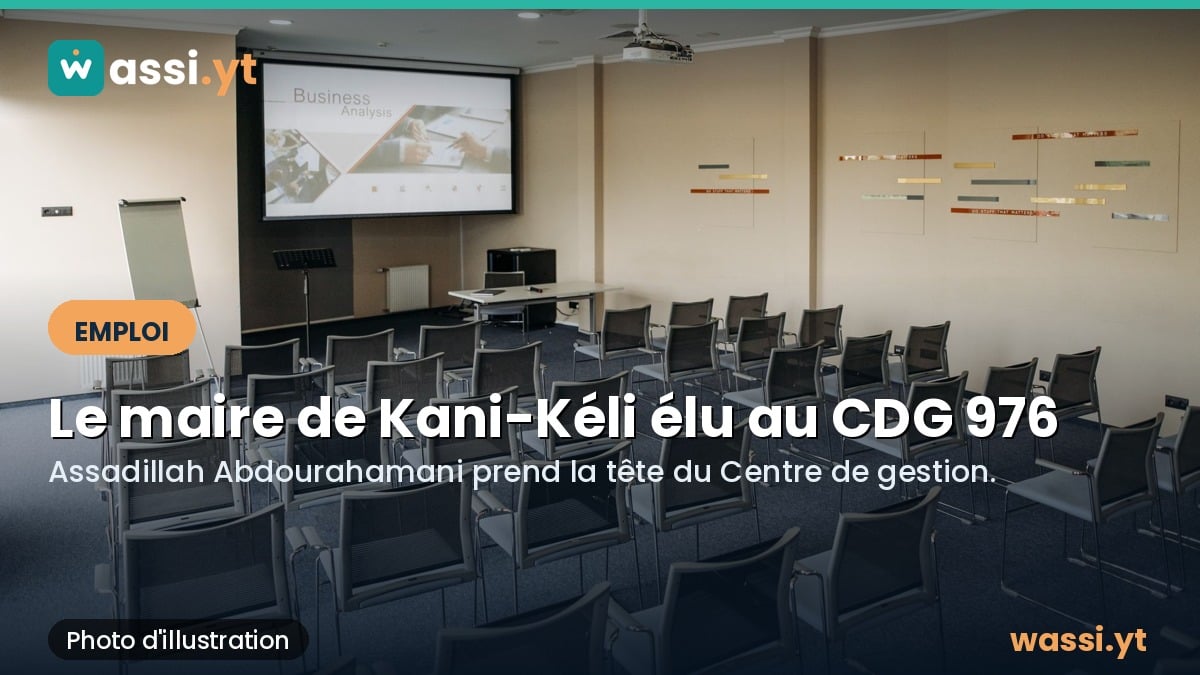 Fonction publique territoriale : le maire de Kani-Kéli élu à la tête du Centre de gestion de Mayotte