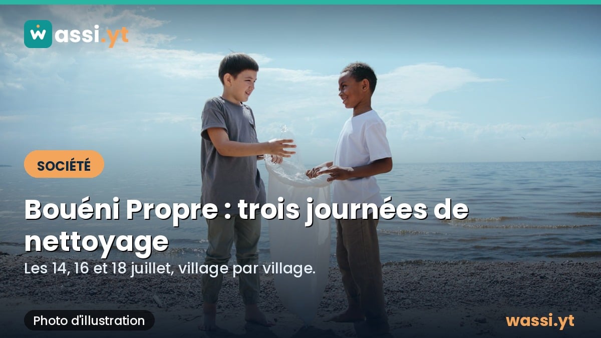 Bouéni Propre 2026 : trois journées de nettoyage citoyen et des bacs à ordures à récupérer