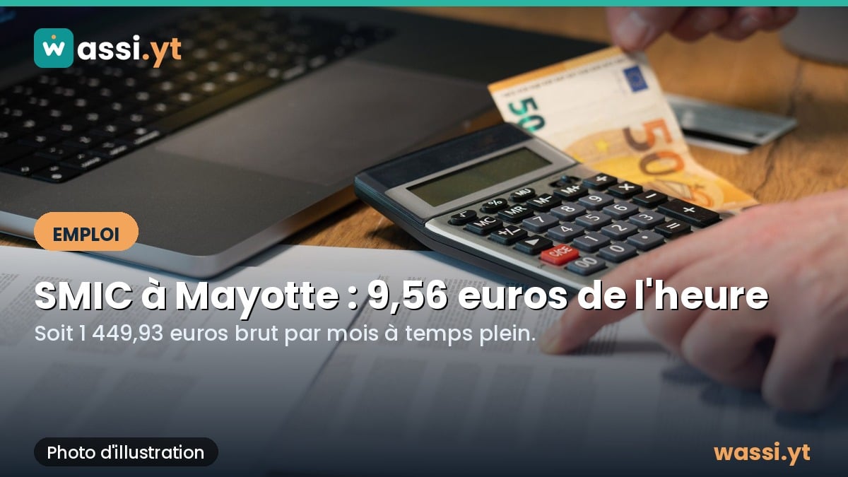 SMIC à Mayotte : le minimum légal est de 9,56 euros brut de l'heure, vérifiez votre fiche de paie