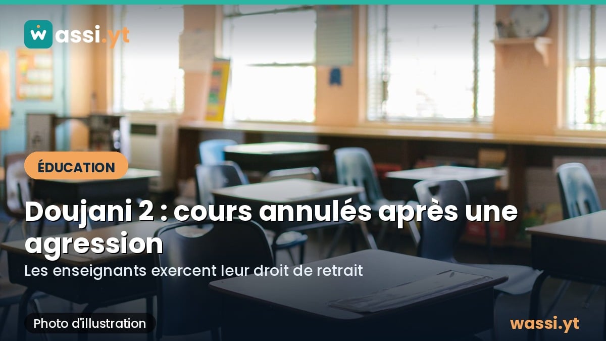 École Doujani 2 à Mamoudzou : cours annulés après l'agression d'une enseignante