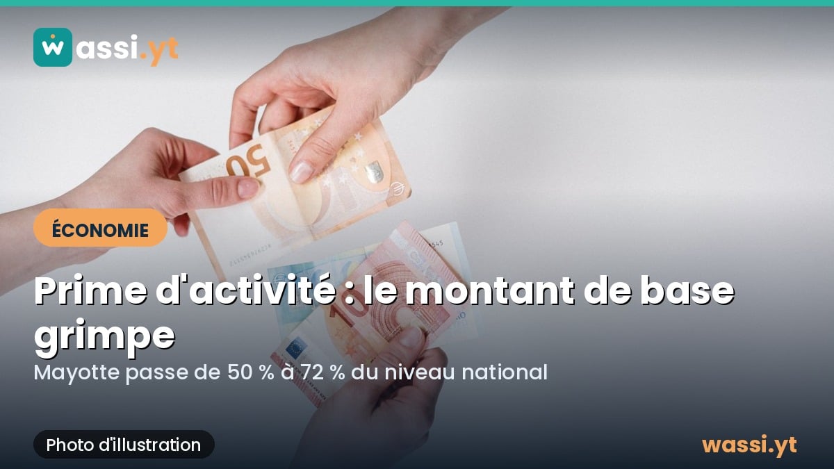 Prime d'activité à Mayotte : le montant de base passe à 72 % du niveau national