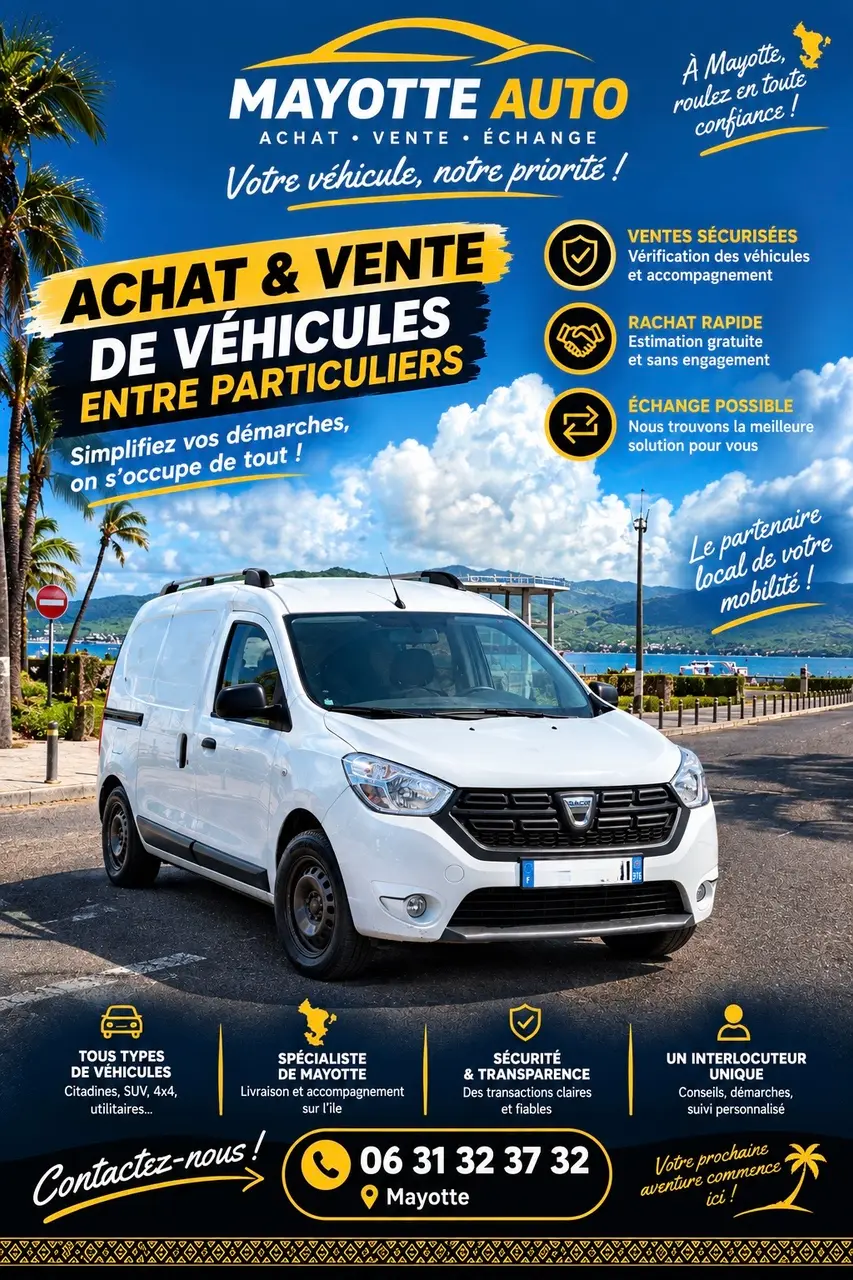 Dacia Dokker à Pamandzi
